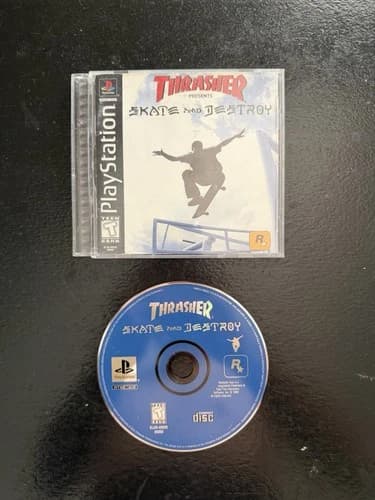 Thrasher: Skate and Destroy (Sony PlayStation 1 PS1, 1999)