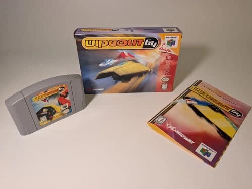 Wipeout 64 - Nintendo 64 N64 - CIB - Authentic, Tested, Working