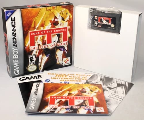 Zone of the Enders: The Fist of Mars GBA Complete CIB! Nice Shape w/ RARE REG!