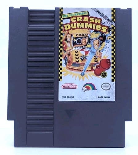 The Incredible Crash Dummies - Nintendo NES - Cartridge Only - Works - Authentic