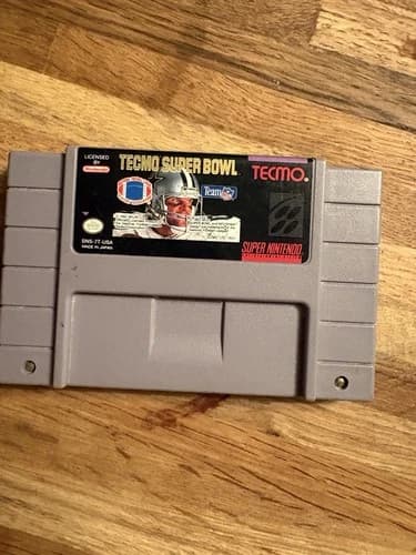 Tecmo Super Bowl Super Nintendo SNES Sports Game Cartridge NTSC-U/C 1993