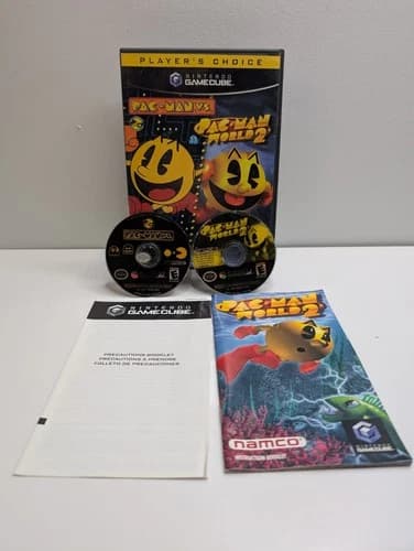 Pac-Man World 2 and Pac Man Vs Nintendo GameCube Player’s Choice Namco CIB