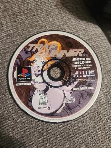 Trap Gunner PS1 Video Game Atlus Sony PlayStation Disc Only. Some Scratches