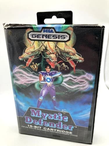 Mystic Defender Sega Genesis 1989 CIB Complete w/ Case 16-Bit Video Game