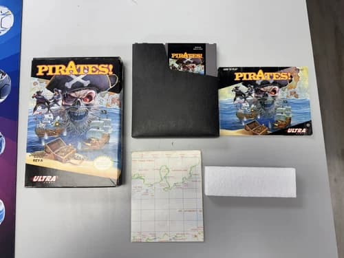 Nes Pirates! CIB Complete With Game Box Manual W/ Protector
