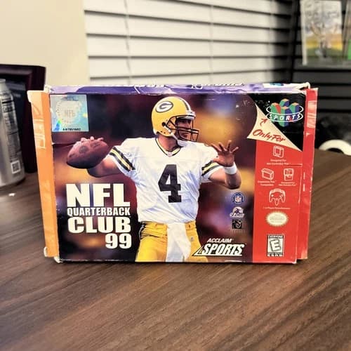 NFL Quarterback Club 99 N64 Complete In Box CIB Nintendo 64 Tested And Working !