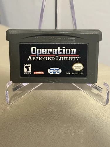 Operation Armored Liberty Nintendo Game Boy Advance 2003 - Cart Only -tested
