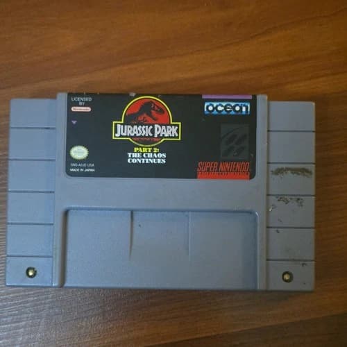 Ocean Jurassic Park Part 2: The Chaos Continues Super Nintendo SNES NTSC-U/C
