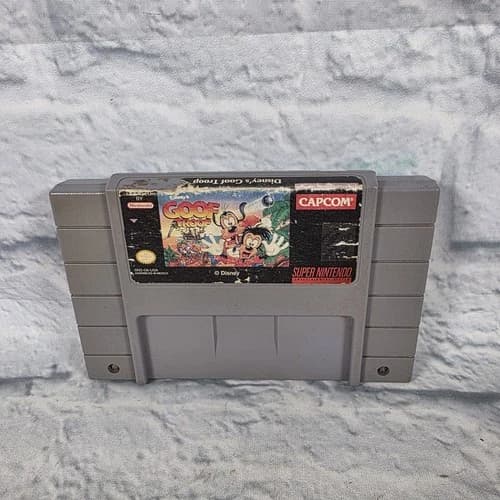 Super Nintendo SNES Disney's Goof Troop Authentic Video Game Cartridge