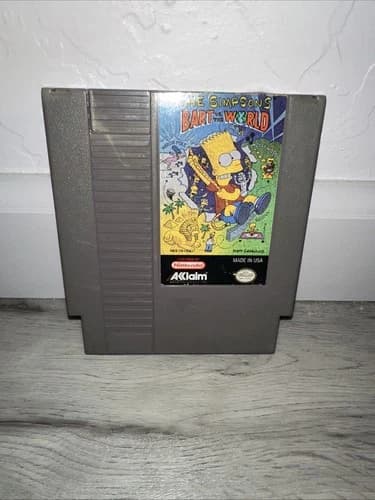 Simpsons Bart vs The World – NES – Tested – Authentic – Cart Only