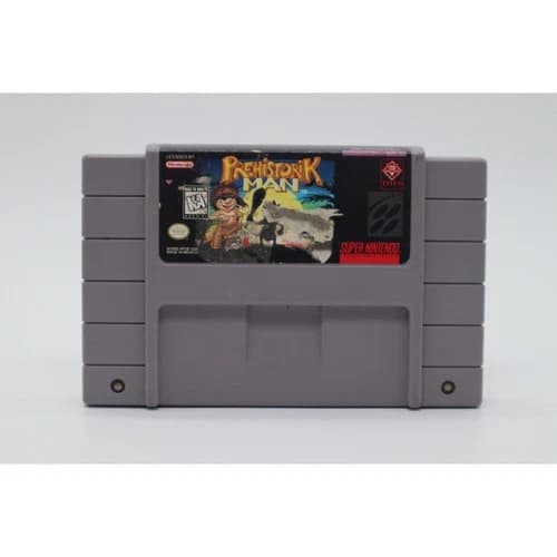 SNES Prehistoric Man Super Nintendo Cartridge Tested Working