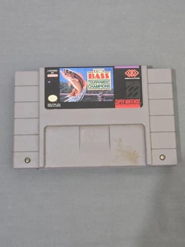 super nintendo game bass fishing tnn tournament of champions