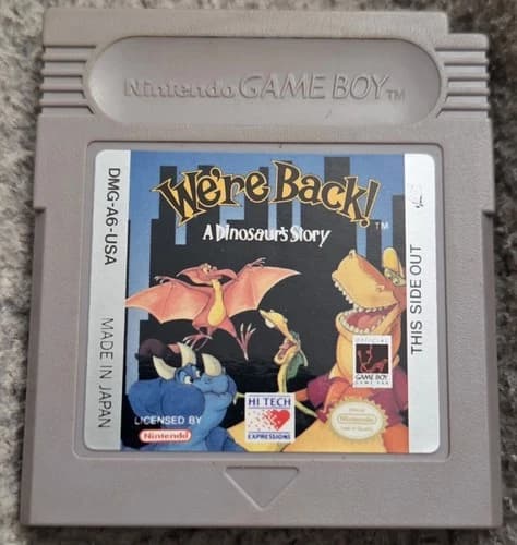 We're Back A Dinosaur's Story (Nintendo Game Boy, 1993) Cartridge ONLY