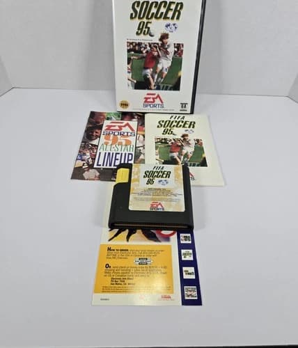 FIFA Soccer 95 (Sega Genesis, 1994) CIB TESTED