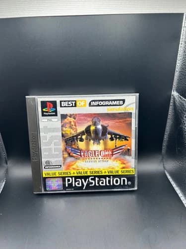 Eagle One Harrier Attack Sony PlayStation 1 Complete with Manual Tested Working