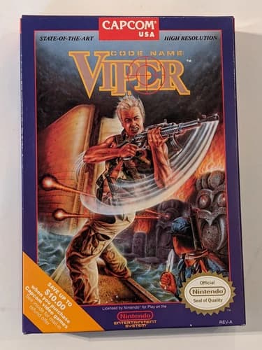 Code Name: Viper (Nintendo Entertainment System) -- NES -- Capcom -- Complete