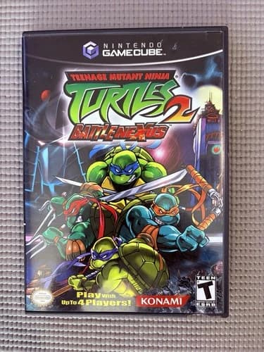 Teenage Mutant Ninja Turtles 2 Battle Nexus GameCube CIB Complete Tested