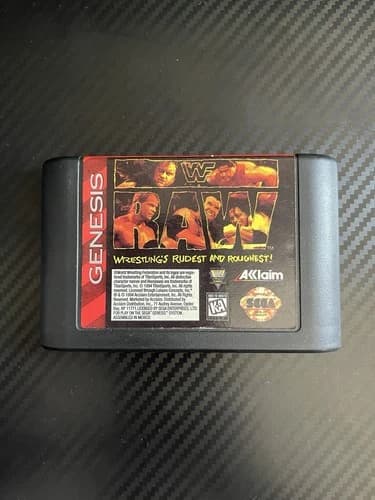WWF Raw (Sega Genesis, 1994) Cartridge Only