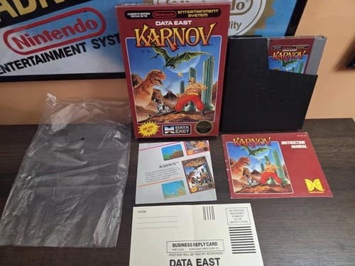 Nes Karnov Complete In Box
