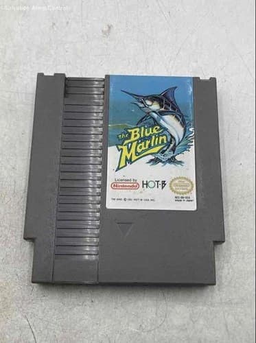 Vintage Nintendo Entertainment System The Blue Marlin Video Game Cartridge