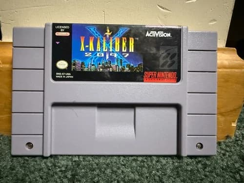 X-KALIBER 2097 for SNES Super Nintendo video game cart only TESTED works 1994 VG