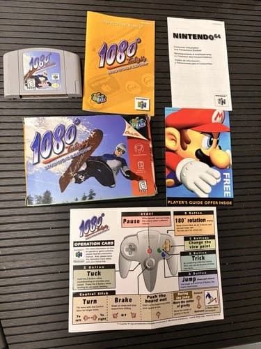 1080 Snowboarding N64 CIB Complete in box Nintendo 64 game with All Inserts!