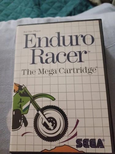 Enduro Racer (Sega Master System, 1987) Racing Game with Case Complete Tested