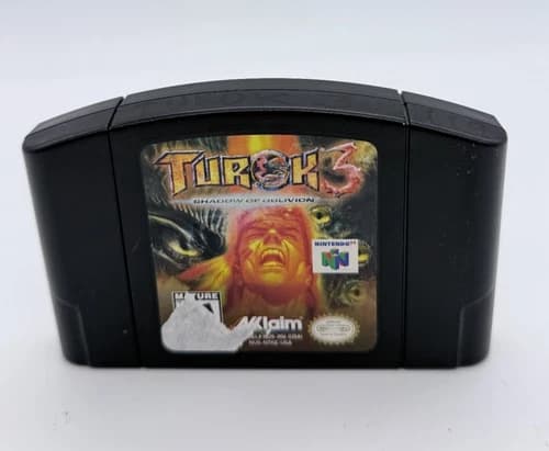 Turok 3: Shadow of Oblivion (Nintendo 64, N64 2000) Tested & Working
