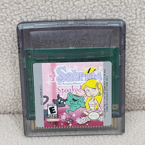 Sabrina: The Animated Series Spooked Nintendo Game Boy Color, 2001 Cleaned Works