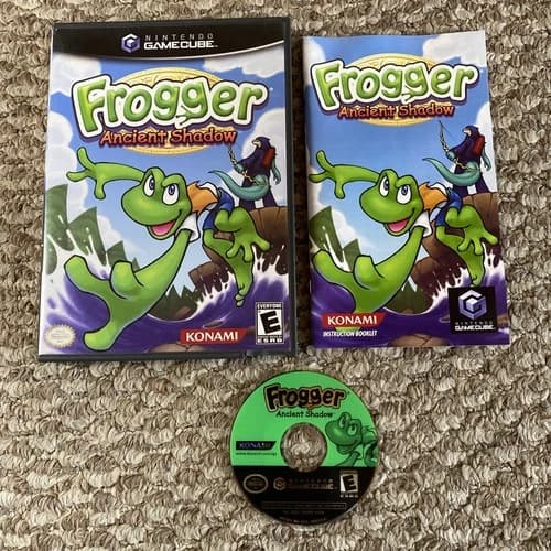 Frogger: Ancient Shadow (Nintendo GameCube, 2005) Tested and working CIB