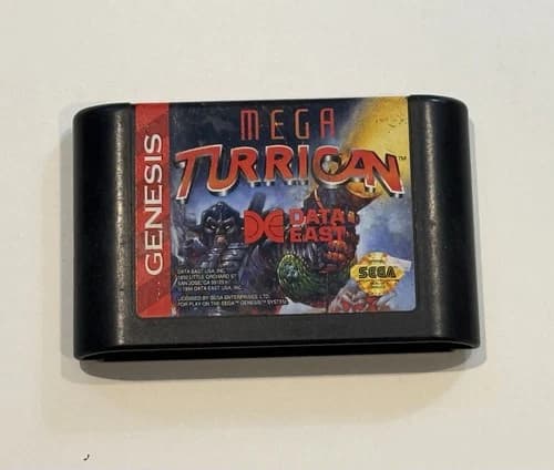 Mega Turrican (Sega Genesis, 1994) Game Cartridge - Tested