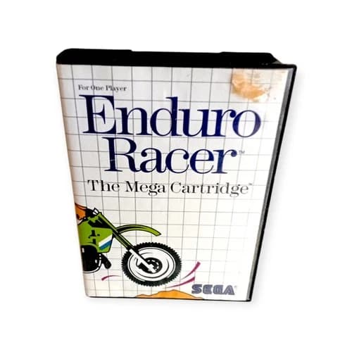 Enduro Racer (Sega Master System, 1986) CIB Complete w/Manual!