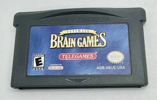 Ultimate Brain Games Nintendo Game Boy Advance SP Game Tested
