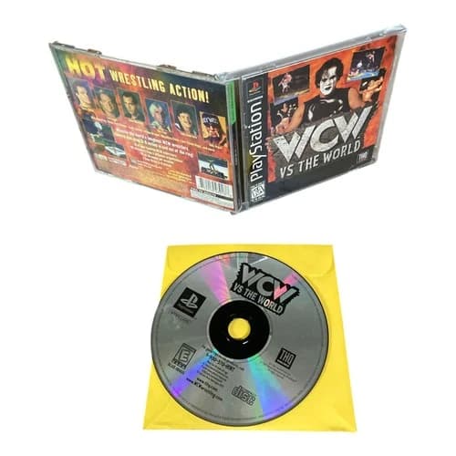 Sony PlayStation 1 PS1 CIB COMPLETE TESTED WCW vs The World X