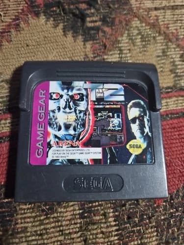 Vintage 1993 Sega Game Gear T2 Arena The Arcade Game Cartridge TESTED & WORKING!