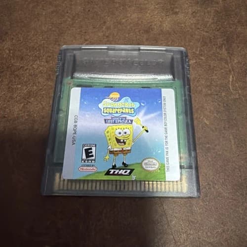 Spongebob Squarepants Legend of the Lost Spatula Nintendo Gameboy Color Tested