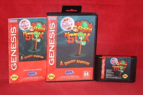 Bubba 'N' Stix (Sega Genesis, 1994) Authentic Game Cartridge, CIB Complete
