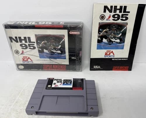 NHL 95 (Super Nintendo Entertainment System, 1994) CIB Manual Tested