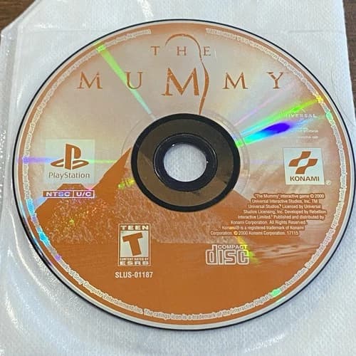 The Mummy 2000 Sony Playstation PS1 Video Game LOOSE DISC ONLY