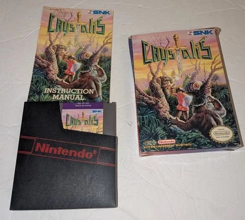 Crystalis (Nintendo NES) Complete - Tested- Authentic