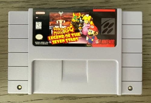 Super Mario RPG: Legend of the Seven Stars SNES Super Nintendo Game *TESTED*