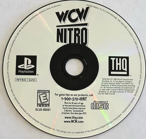 WCW Nitro -GH (Sony PlayStation 1, PS1) DISC ONLY | NO TRACKING | M1980
