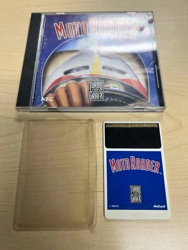 Moto Roader (Turbografx-16, 1989) TG16 Authentic CIB Complete w/ Manual Tested