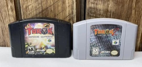 Turok Rage Wars Dinosar 2 Seeds of Evil Nintendo 64 N64 1997 Authentic