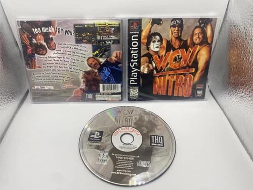WCW Nitro PS1 PlayStation 1 - Complete CIB Tested "New Jewel Case" VG