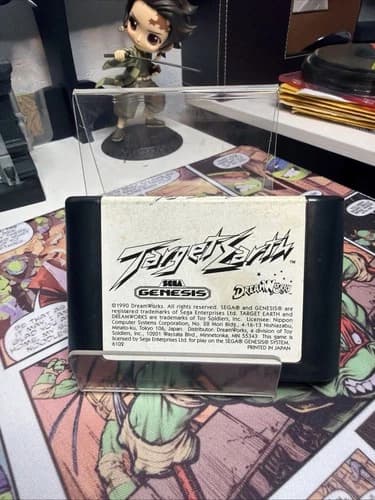 Target Earth Sega Genesis 1990 DreamWorks Sci-Fi Shooter Tested Working