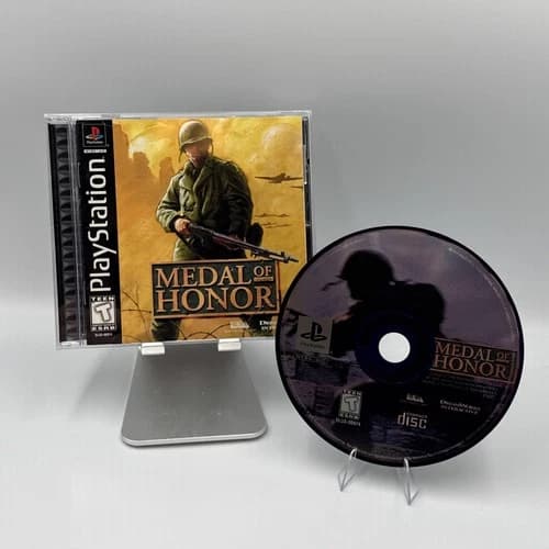 Medal of Honor Playstation 1 PS1 CIB COMPLETE Black Label