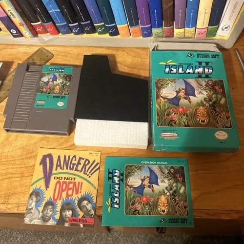 Adventure Island II NES Nintendo Complete CIB! Great Condition! RARE!