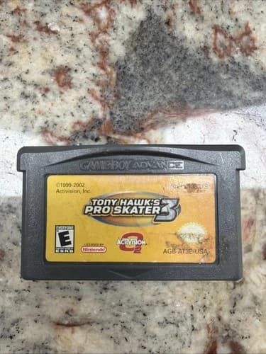 Tony Hawk's Pro Skater 3 Nintendo Game Boy Advance 2002 Video Game Cartridge