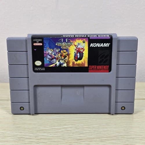 Biker Mice From Mars (Super Nintendo SNES, 1994) Authentic & Tested